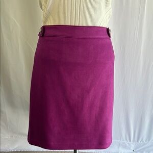 Faux Suede Fuchia Women's Boot Skirt